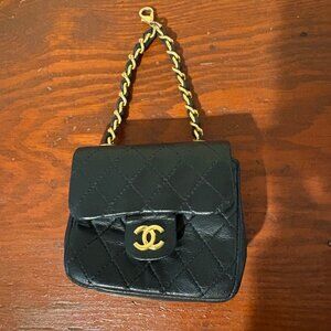 Chanel Vintage Matelassé Quilted Micro Mini Flap Bag